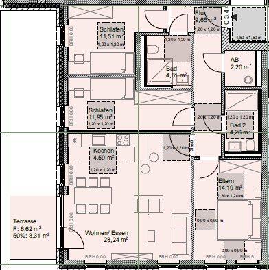 Dachgeschoßwohnung Münster Münster-Ost - 4 Zimmer, 93 m&sup2;, 1.298&euro; | Angebot:26532544