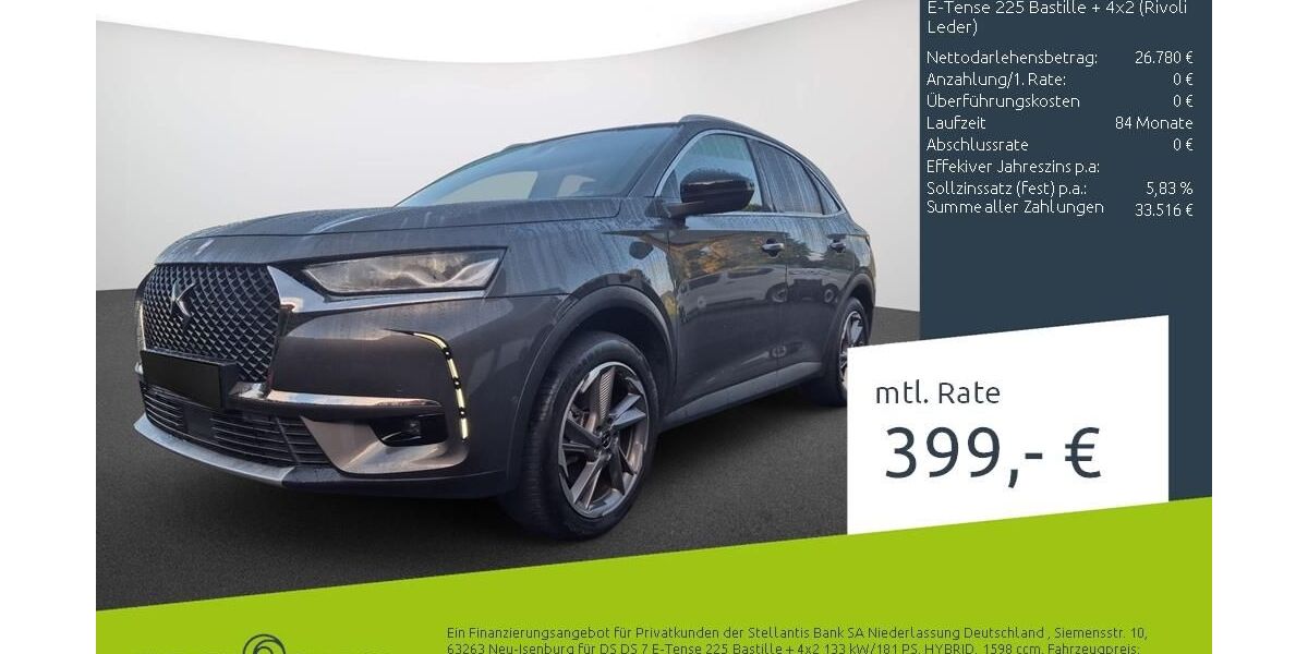 DS Automobiles DS7 (Crossback) 61.002 km 22.740 &euro; Münster - Amelsbüren 48163