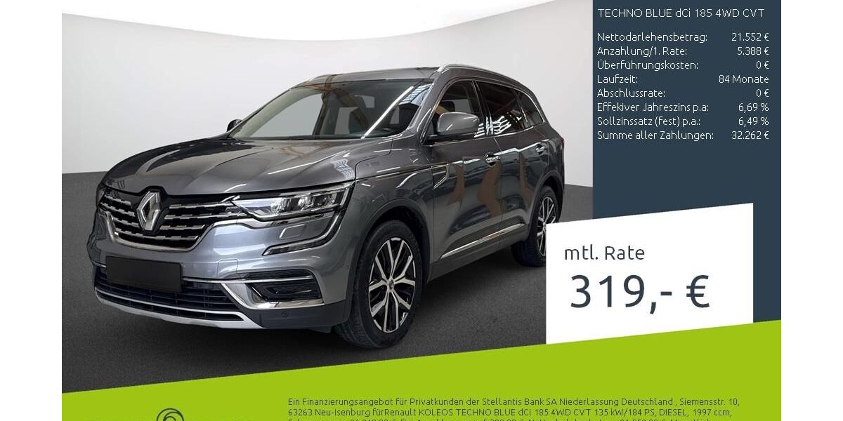 Renault Koleos 47.320 km 26.940 &euro; Dülmen 48249