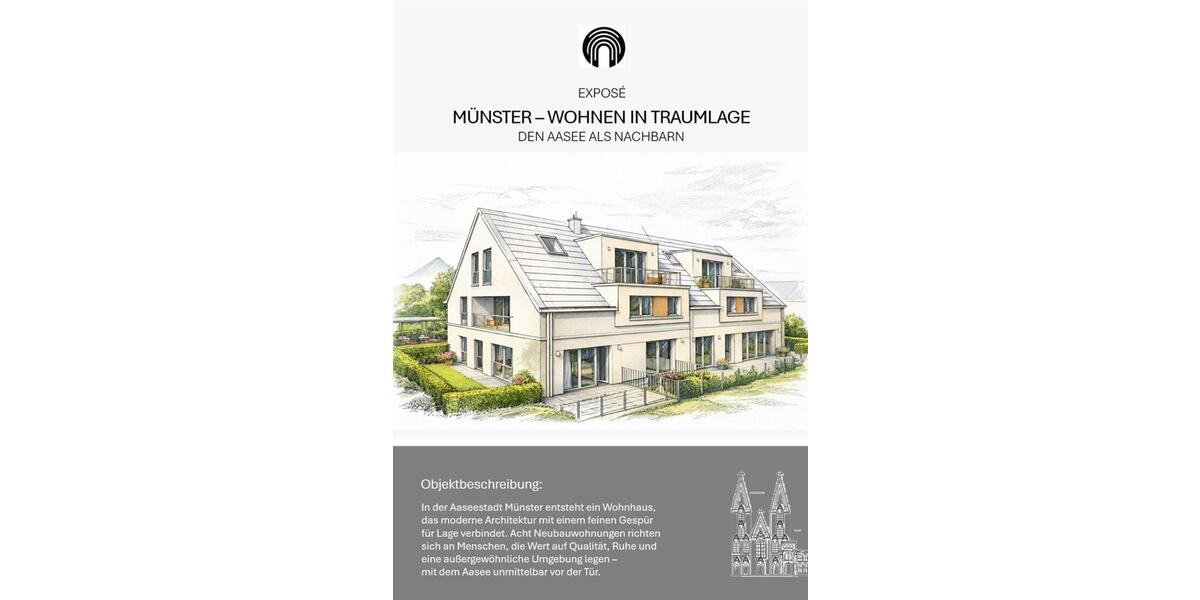 Erdgeschoßwohnung Münster Mitte-Süd - 3 Zimmer, 82 m&sup2;, 2.295&euro; | Angebot:24872640