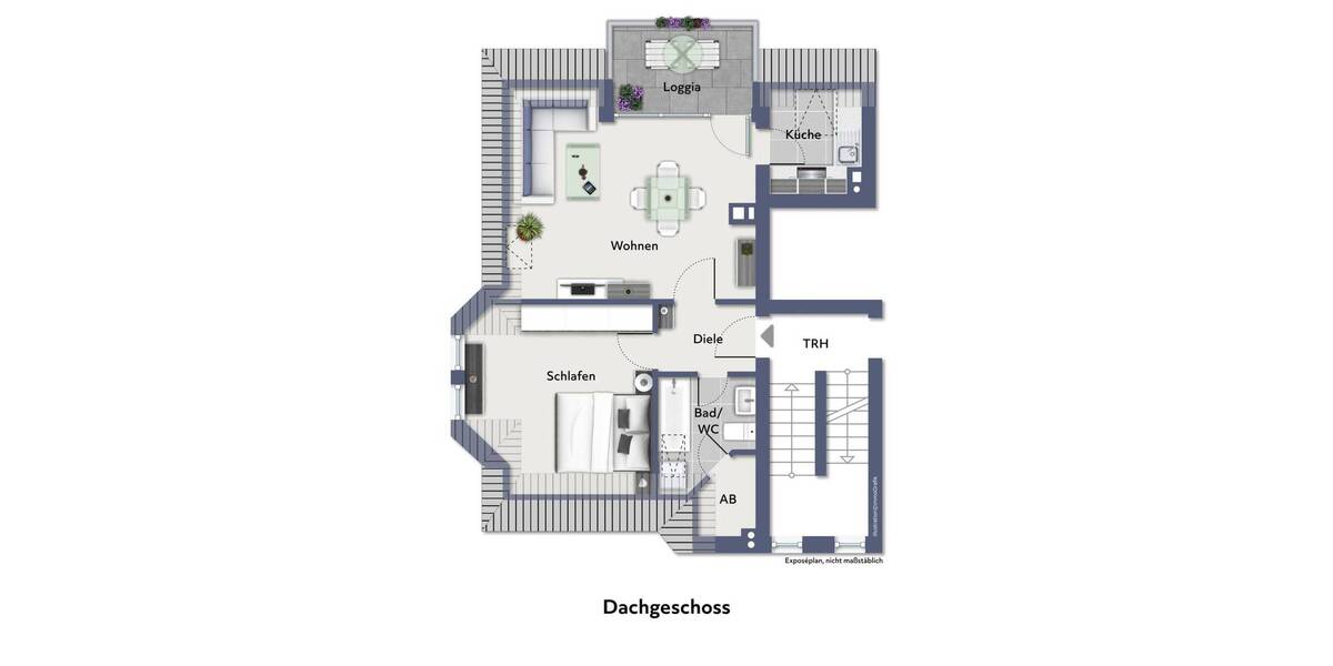 Etagenwohnung Münster Centrum - 2 Zimmer, 51 m&sup2;, 309.000&euro; | Angebot:26820251