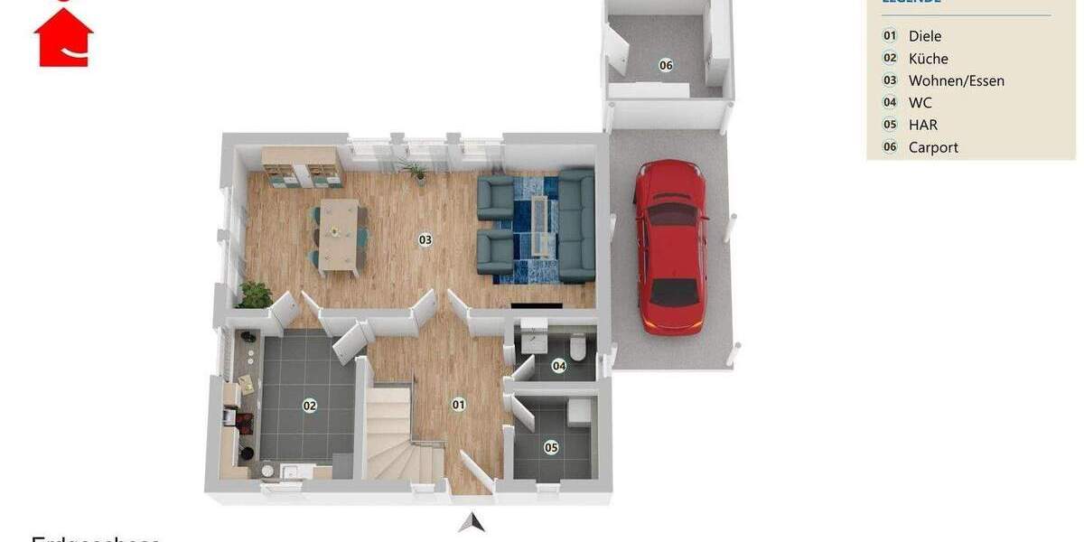 Einfamilienhaus Saerbeck - 4 Zimmer, 103 m&sup2;, 363.000&euro; | Angebot:25676888