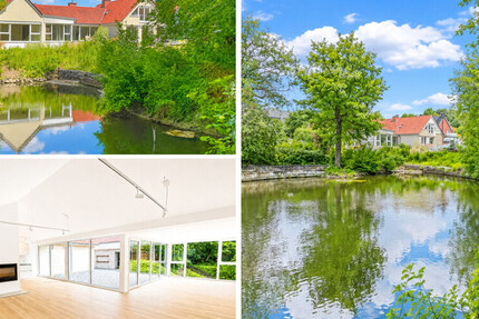 Exklusive kernsanierte Loftwohnung im Erstbezug mit Privatteich & Panorama-Glasfront - Wohnung Münster / Albachten Albachten | Angebot:26621543