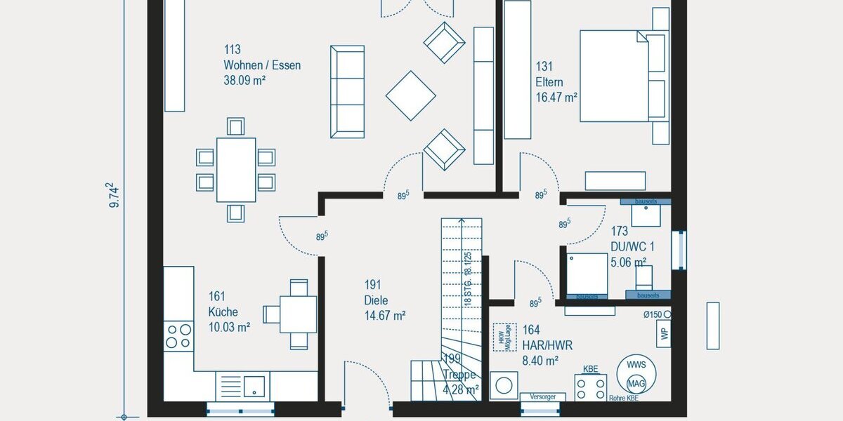 Individuell geplantes Einfamilienhaus in Ascheberg - Komfort und Flexibilität für Ihr neues Zuhause - Einfamilienhaus Ascheberg | Angebot:27347080