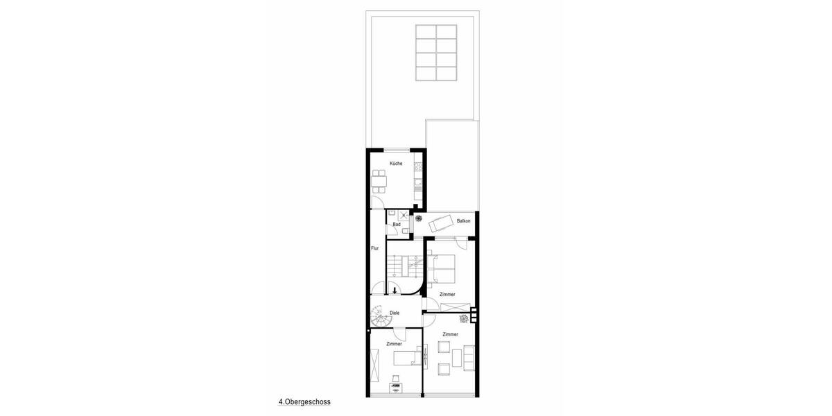Etagenwohnung Münster Centrum - 6 Zimmer, 150 m&sup2;, 567.000&euro; | Angebot:26833719