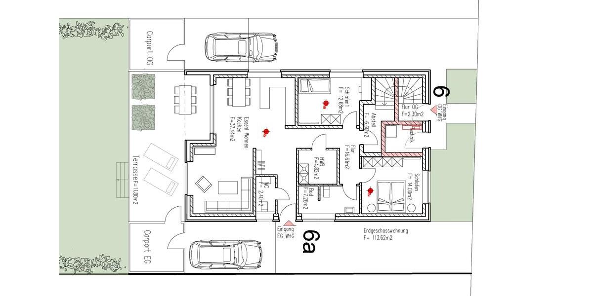 Erdgeschoßwohnung Steinfurt - 3 Zimmer, 114 m&sup2;, 1.400&euro; | Angebot:25963896