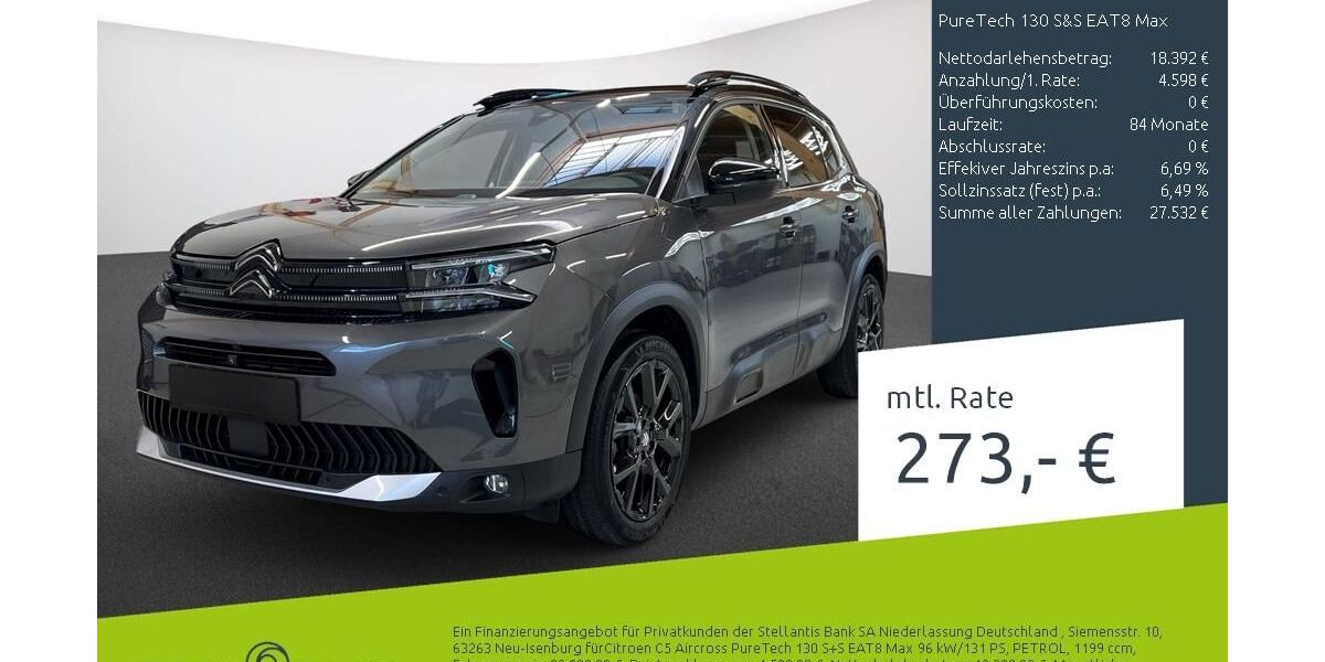 Citroen C5 Aircross 28.480 km 23.489 &euro; Dülmen 48249