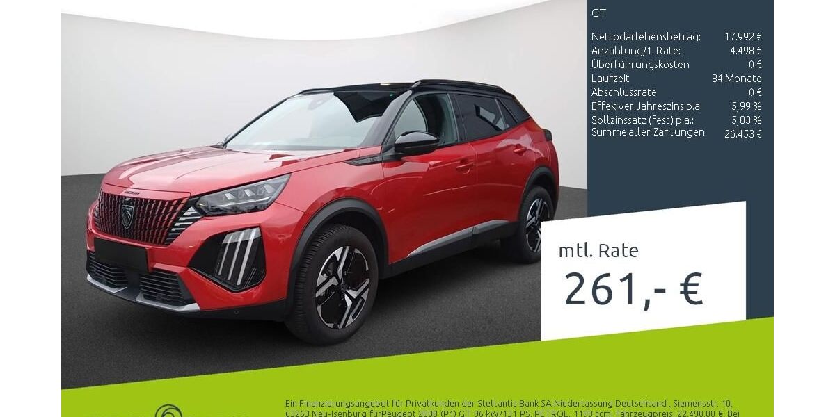 Peugeot 2008 21.845 km 22.889 &euro; Dülmen 48249