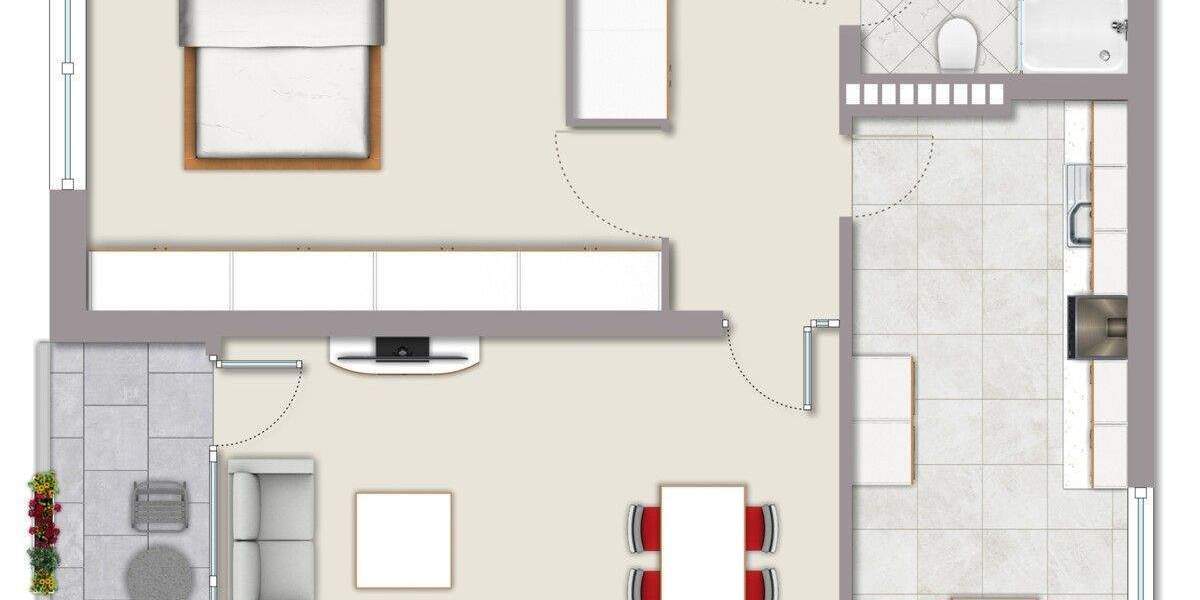 Etagenwohnung Münster Kinderhaus - 2 Zimmer, 68 m&sup2;, 160.000&euro; | Angebot:25748666
