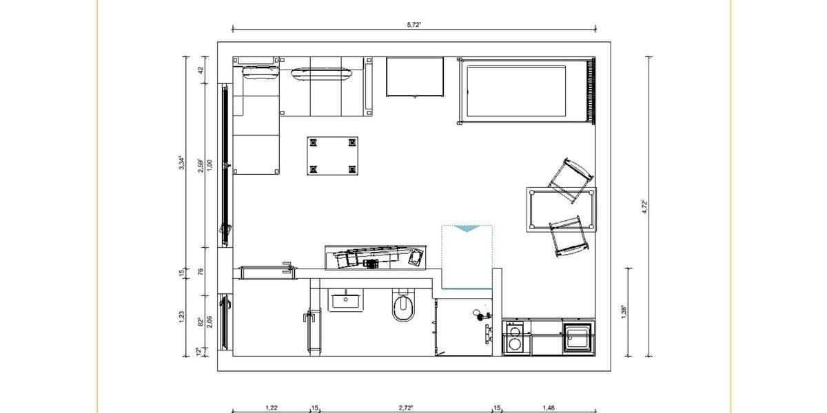 Etagenwohnung Münster Berg Fidel - 1 Zimmer, 20 m&sup2;, 565&euro; | Angebot:25714478