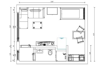Wohnung Münster Berg Fidel - 1 Zimmer, 20 m&sup2;, 565&euro; | Angebot:25714478