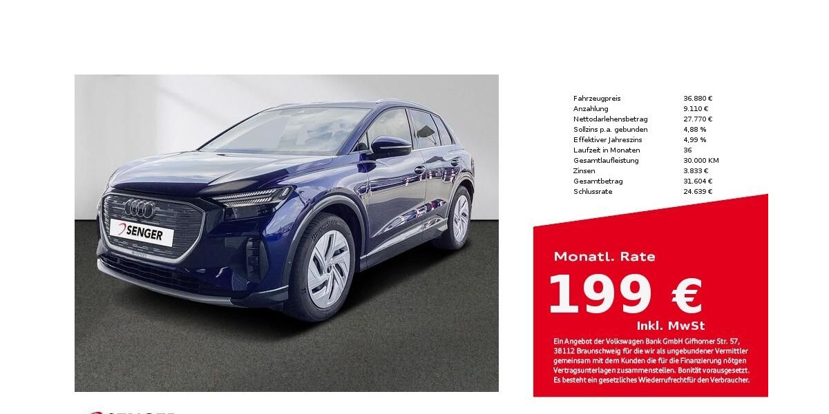 Audi Q4 e-tron 22.372 km 35.880 &euro; Münster 48153