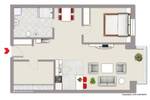 Etagenwohnung Münster Centrum - 2 Zimmer, 51 m&sup2;, 319.000&euro; | Angebot:26753970