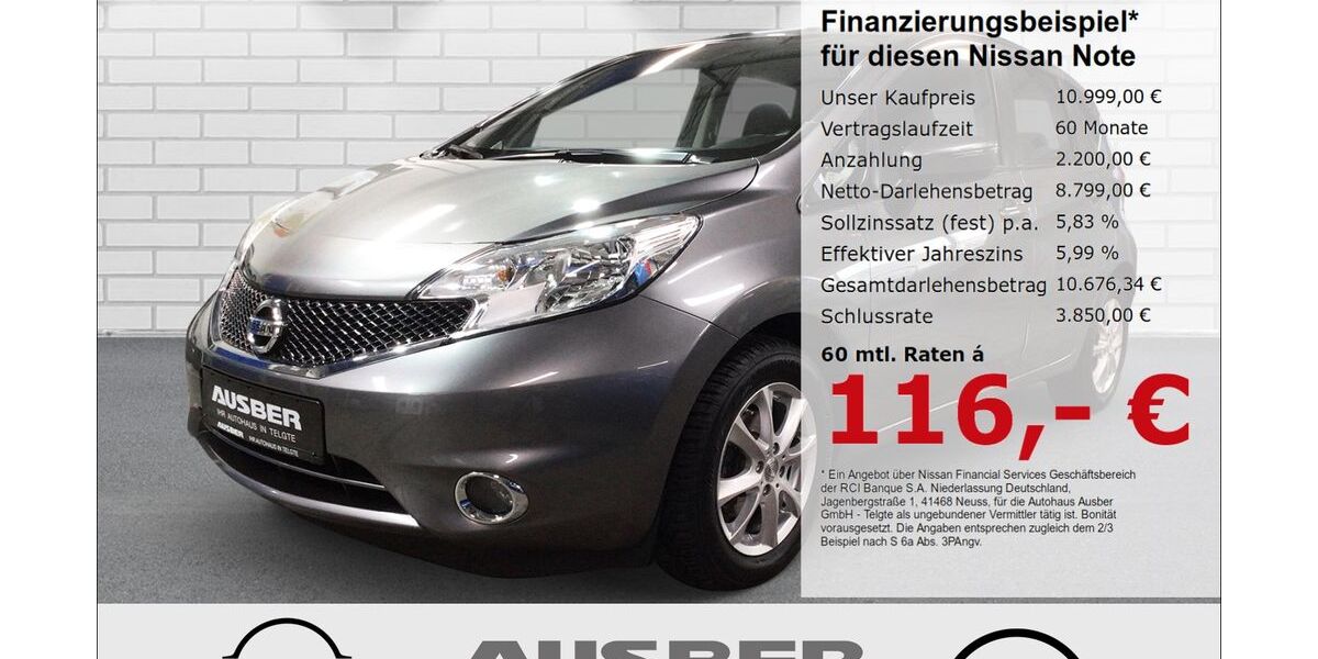 Nissan Note 58.800 km 10.450 &euro; Telgte 48291