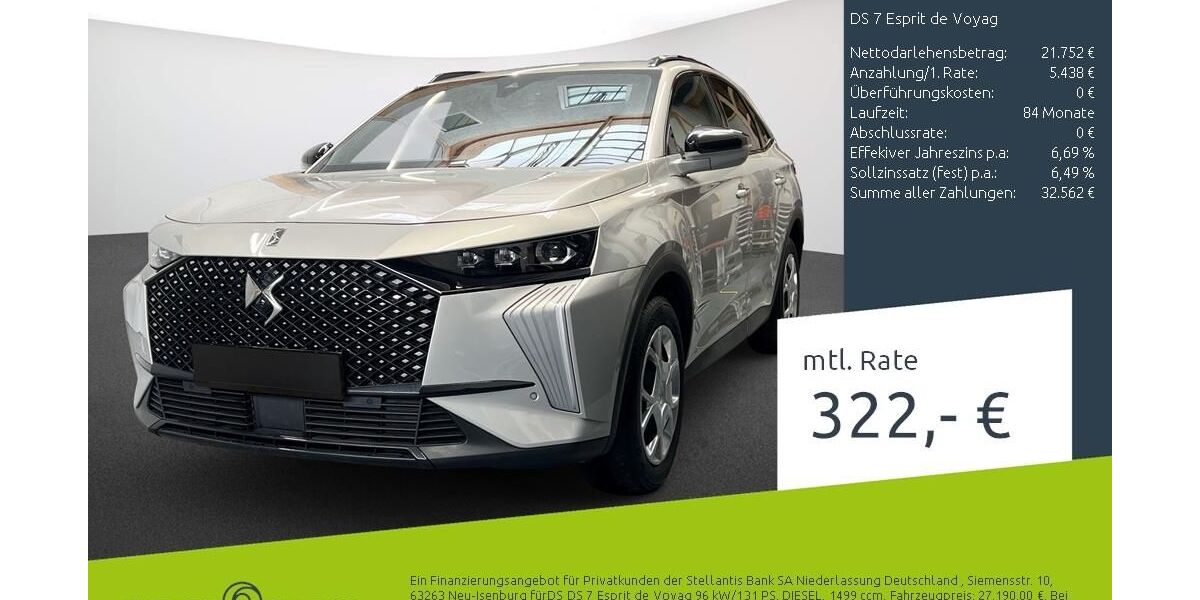 DS Automobiles DS7 (Crossback) 55.433 km 27.190 &euro; Dülmen 48249
