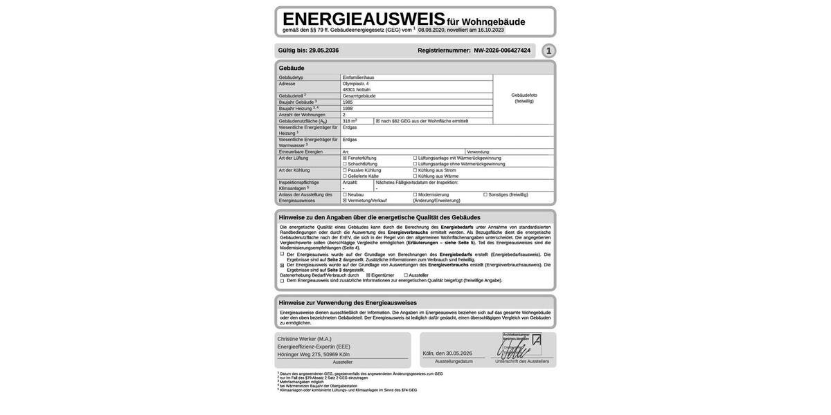 Einfamilienhaus Nottuln - 7 Zimmer, 265 m&sup2;, 549.000&euro; | Angebot:26818639