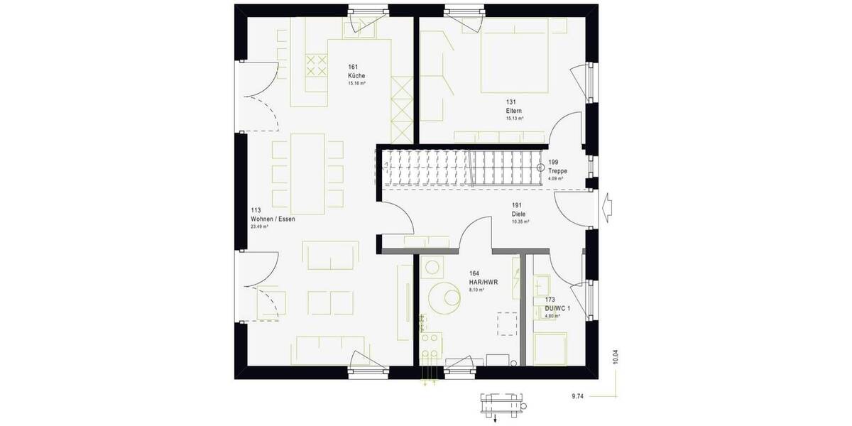 Einfamilienhaus Sassenberg - 5 Zimmer, 142 m&sup2;, 435.360&euro; | Angebot:26028945