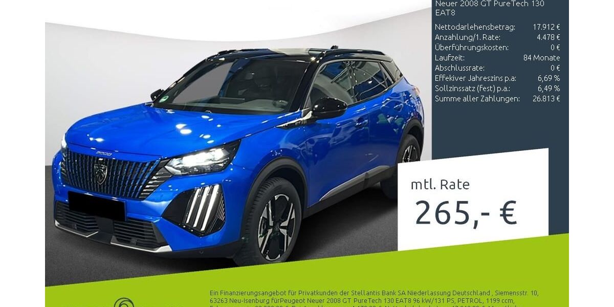 Peugeot 2008 11.549 km 22.390 &euro; Dülmen 48249