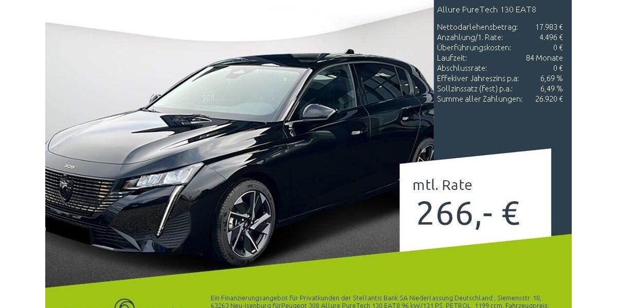 Peugeot 308 21.668 km 22.479 &euro; Dülmen 48249