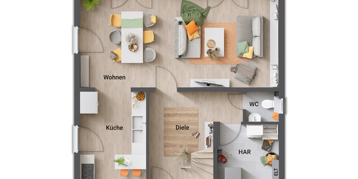 Einfamilienhaus Dülmen - 4 Zimmer, 124 m&sup2;, 416.950&euro; | Angebot:25957240