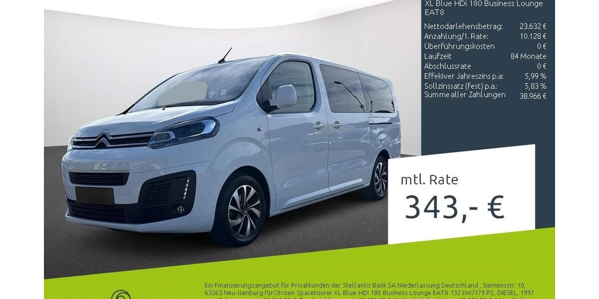 Citroen SpaceTourer 59.993 km 33.799 &euro; Münster - Amelsbüren 48163