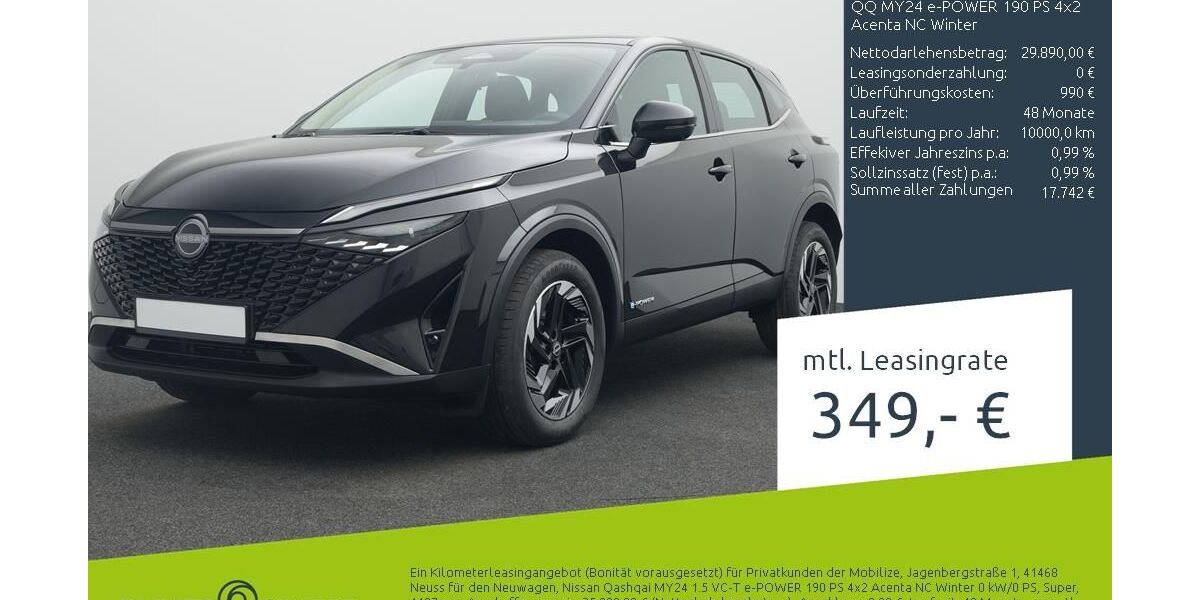 Nissan Qashqai 10.000 km 30.990 &euro; Münster - Amelsbüren 48163