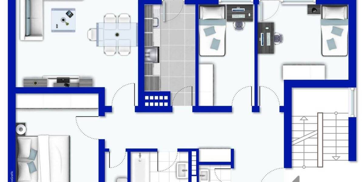 Etagenwohnung Münster Gievenbeck - 4 Zimmer, 93 m&sup2;, 360.000&euro; | Angebot:25686036