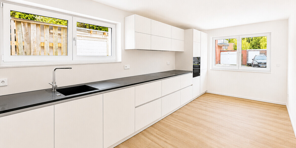 Exklusiver Erstbezug einer hochwertig kernsanierten Maisonettewohnung mit Privatteich & Terrasse - Maisonettenwohnung Münster / Albachten Albachten | Angebot:26621542