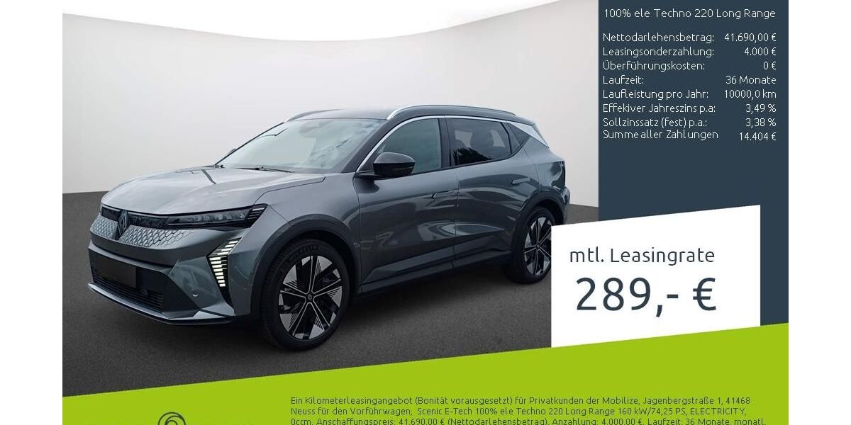 Renault Scenic 3.450 km 40.980 &euro; Münster - Amelsbüren 48163