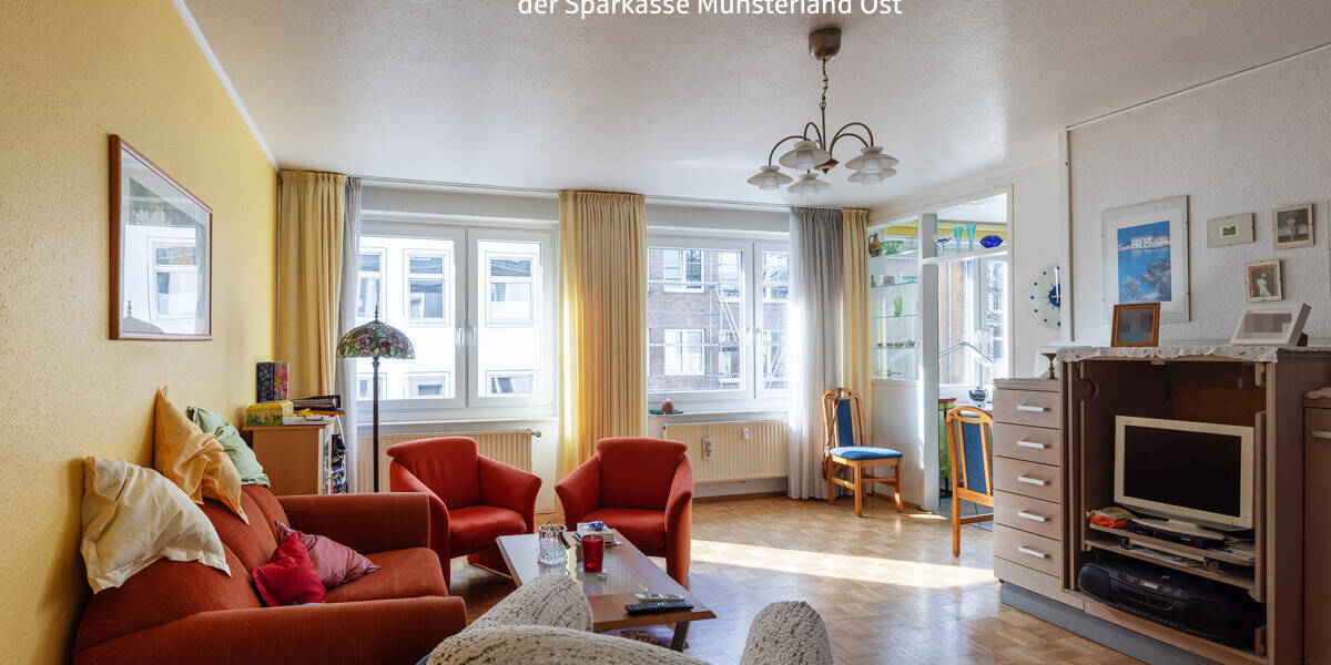 Etagenwohnung Münster Centrum - 3 Zimmer, 69 m&sup2;, 360.000&euro; | Angebot:26733590