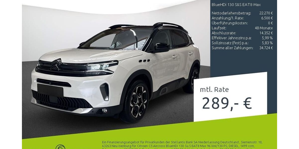 Citroen C5 Aircross 19.610 km 24.880 &euro; Dülmen 48249