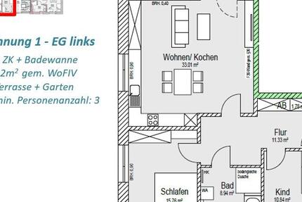 Wohnung Münster Münster-Südost - 3 Zimmer, 82 m&sup2;, 661&euro; | Angebot:26036363