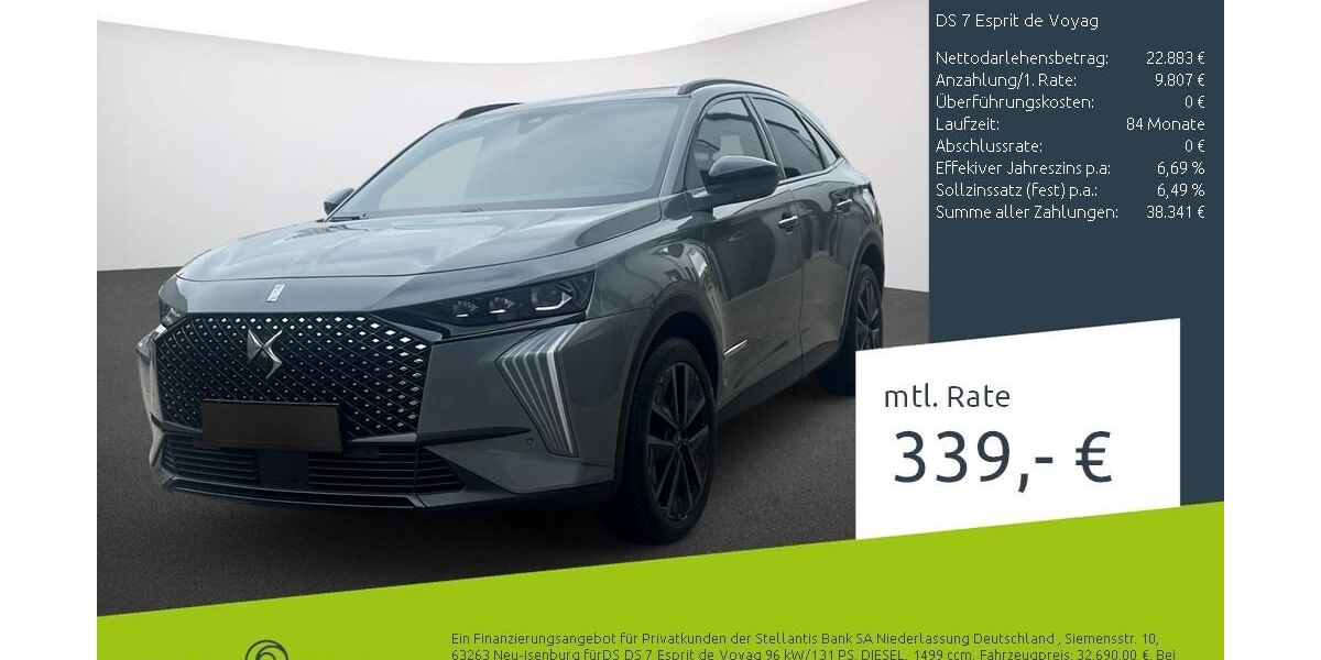 DS Automobiles DS7 (Crossback) 25.672 km 32.690 &euro; Dülmen 48249