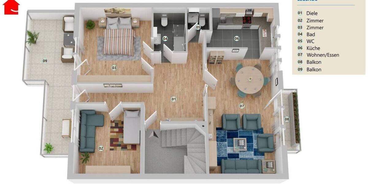 Mehrfamilienhaus, Wohnhaus Horstmar - 8 Zimmer, 254 m&sup2;, 450.000&euro; | Angebot:25676873