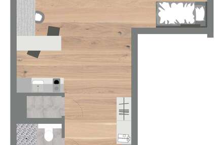 Wohnung Münster Innenstadtring - 1 Zimmer, 42 m&sup2;, 1.045&euro; | Angebot:27348546