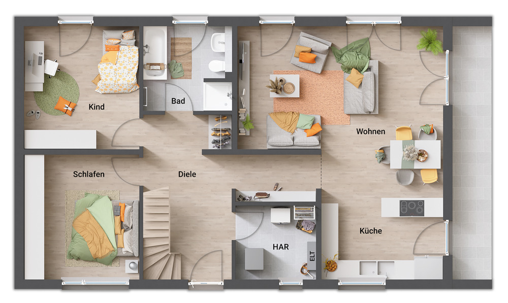 Bungalow Münster Hiltrup - 3 Zimmer, 102 m&sup2;, 785.826&euro; | Angebot:26053260