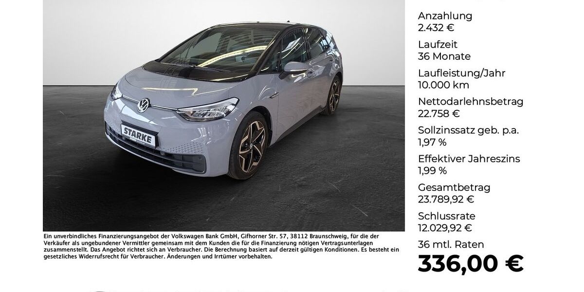 VW ID.3 51.144 km 25.190 &euro; Lengerich 49525