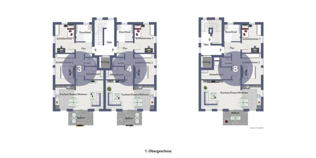Etagenwohnung Münster Mecklenbeck - 3 Zimmer, 94 m&sup2;, 585.000&euro; | Angebot:26244662