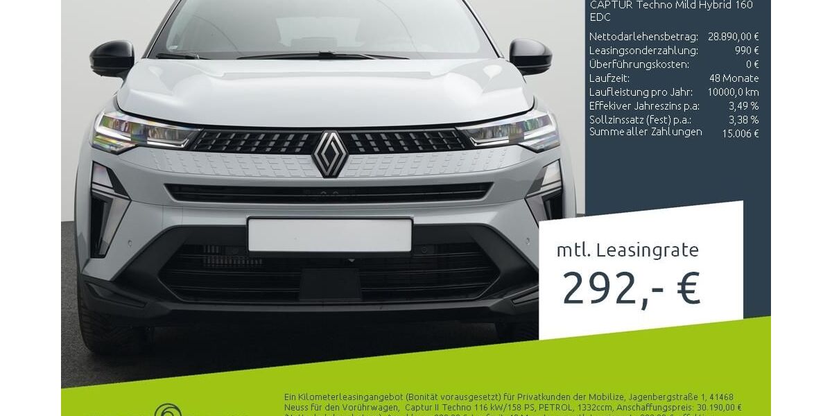 Renault Captur 3.415 km 28.490 &euro; Münster - Amelsbüren 48163