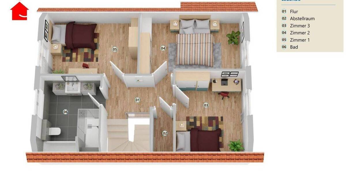 Reihenmittelhaus Horstmar - 5 Zimmer, 117 m&sup2;, 398.500&euro; | Angebot:25969785