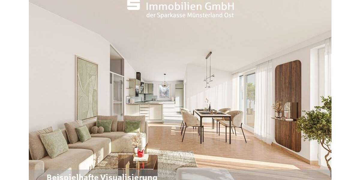 Etagenwohnung Münster Gievenbeck - 3 Zimmer, 131 m&sup2;, 1.140.000&euro; | Angebot:26388856