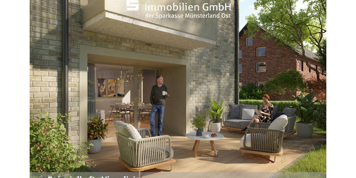 Etagenwohnung Münster Mauritz - 2 Zimmer, 61 m&sup2;, 490.000&euro; | Angebot:26557933