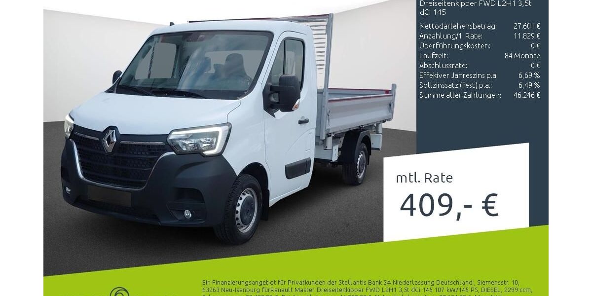 Renault Master 1.500 km 38.270 &euro; Münster - Amelsbüren 48163