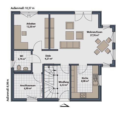 Einfamilienhaus Münster Münster-Ost - 5 Zimmer, 140 m&sup2;, 1.900&euro; | Angebot:26664404