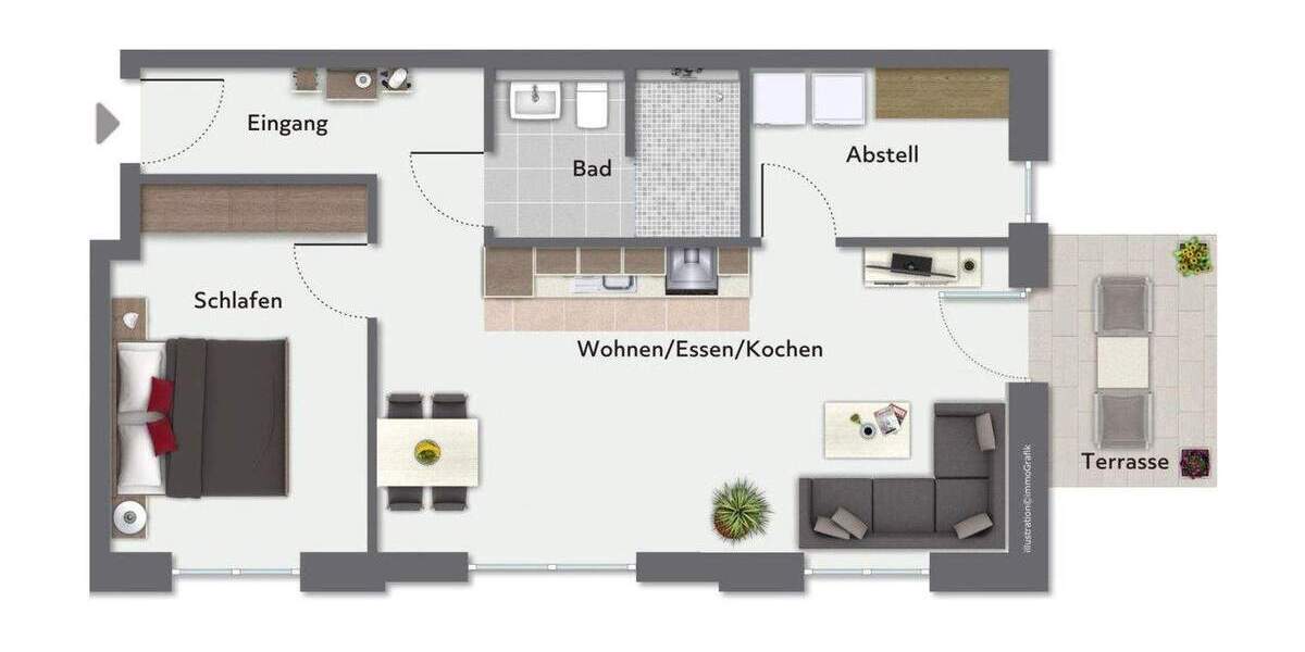 Etagenwohnung Münster Mauritz - 2 Zimmer, 62 m&sup2;, 461.000&euro; | Angebot:25688748