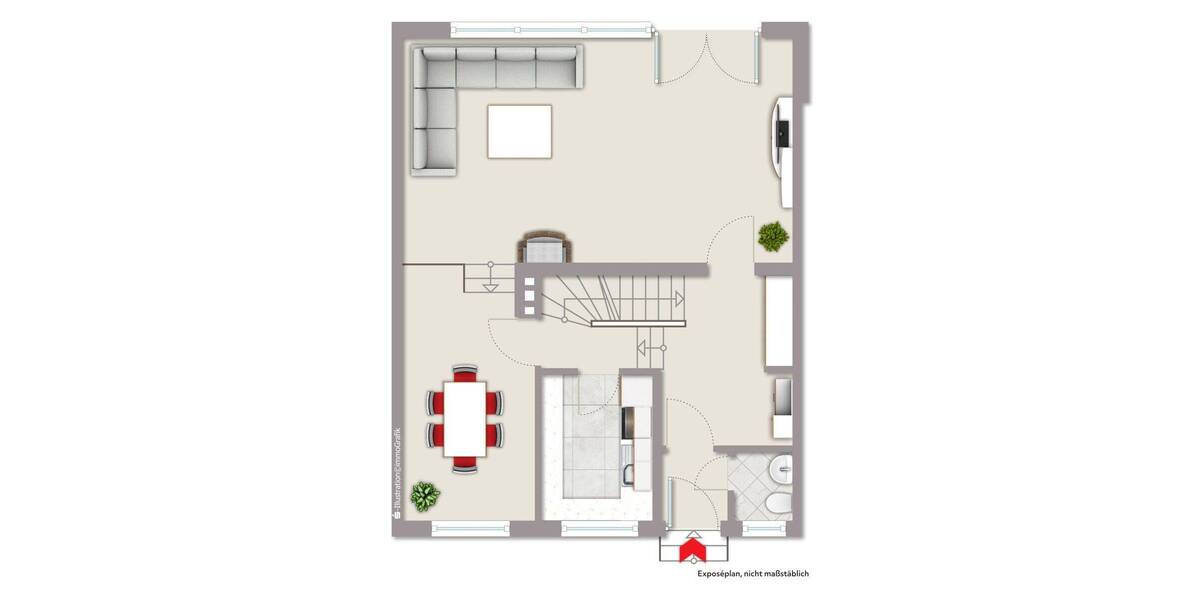 Reihenmittelhaus Münster Wolbeck - 4 Zimmer, 119 m&sup2;, 399.000&euro; | Angebot:26799351