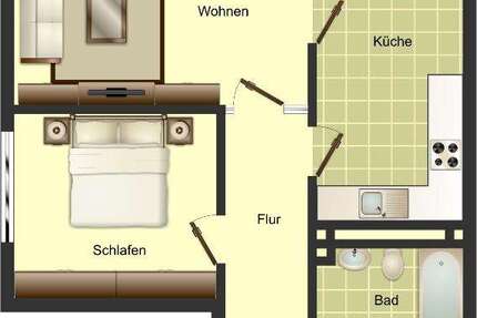 Wohnung Münster Sentruper Höhe - 3 Zimmer, 72 m&sup2;, 889&euro; | Angebot:25915613
