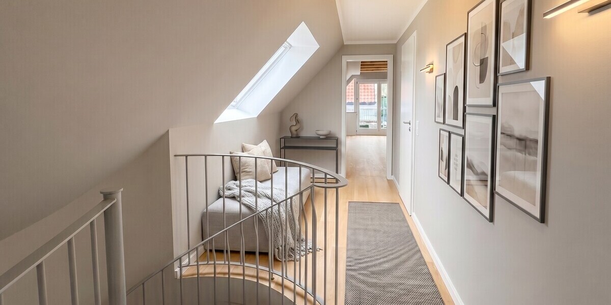 Exklusiver Erstbezug einer hochwertig kernsanierten Maisonettewohnung mit Privatteich & Terrasse - Maisonettenwohnung Münster / Albachten Albachten | Angebot:26621542
