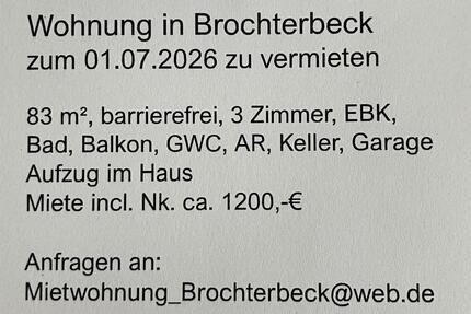 Wohnung Lengerich - 3.5 Zimmer, 83 m&sup2;, 1.200&euro; | Angebot:26560380