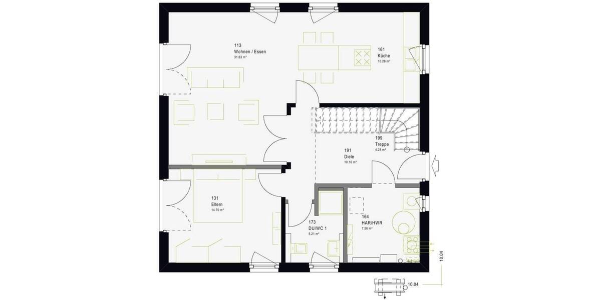 Einfamilienhaus Sassenberg Füchtorf - 5 Zimmer, 138 m&sup2;, 419.550&euro; | Angebot:26806426